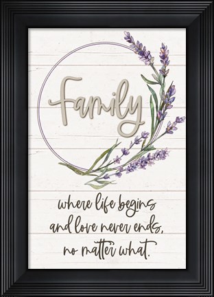 Framed Family Print