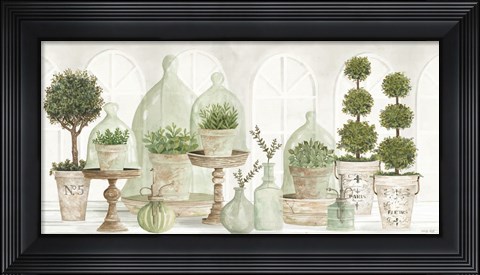 Framed Nice and Neutral Plant Collection Print