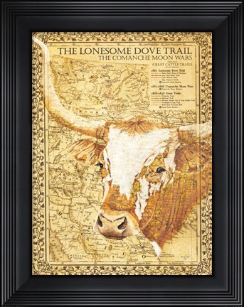 Framed Lonesome Dove Trail Print