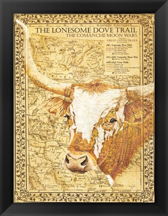 Framed Lonesome Dove Trail Print