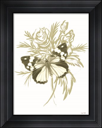 Framed Sage Butterfly Print