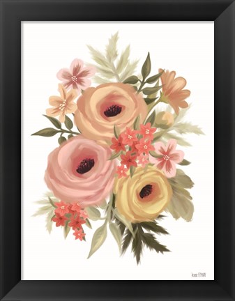 Framed Rosey Ranunculus Print