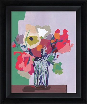 Framed Hot Pink Cut Out Print