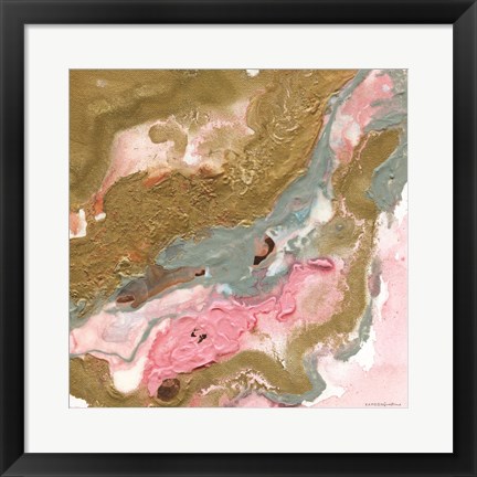 Framed Rose Gold Abstract Print