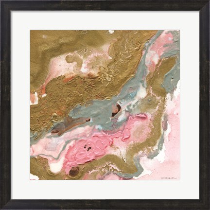 Framed Rose Gold Abstract Print