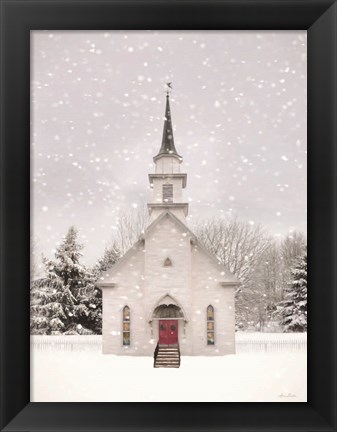 Framed Vermont Church Print