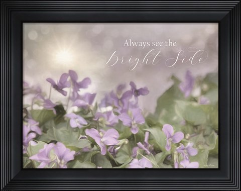Framed Always See the Bright Side Print