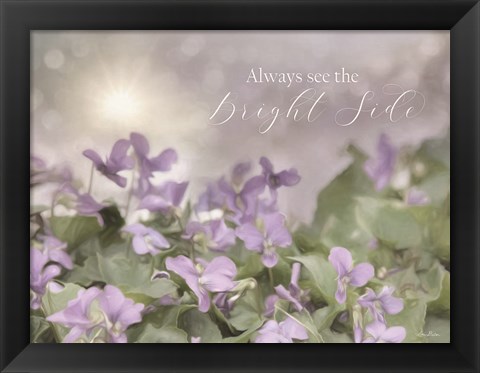 Framed Always See the Bright Side Print
