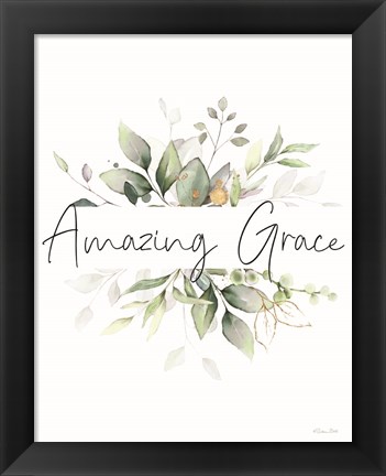 Framed Amazing Grace Print