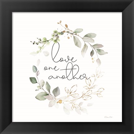 Framed Love One Another Print