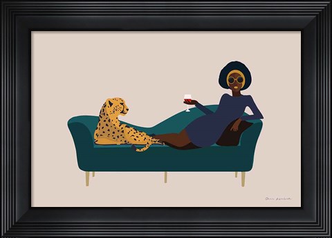 Framed Wild Lounge I Print
