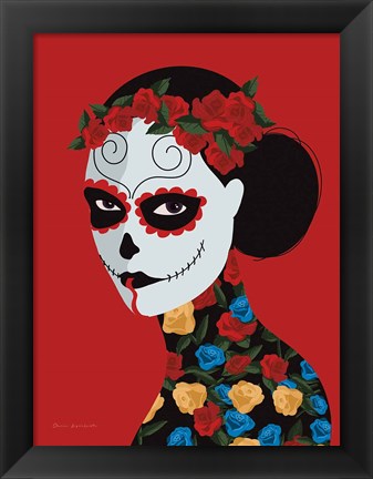 Framed Dia de Los Muertos II Print