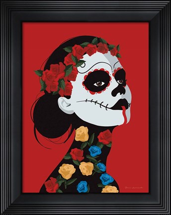 Framed Dia de Los Muertos I Print