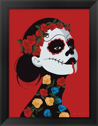 Framed Dia de Los Muertos I Print