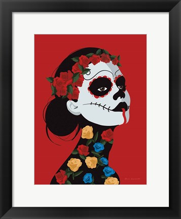 Framed Dia de Los Muertos I Print