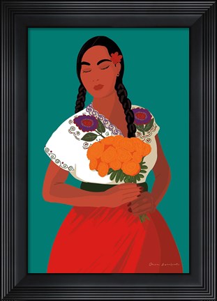 Framed Mexican Woman II Print