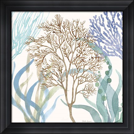 Framed Soft Shores VII Print