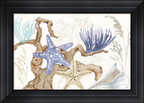 Framed Soft Shores I Print