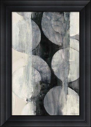 Framed Eclipse Neutral Vertical Print