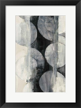 Framed Eclipse Neutral Vertical Print