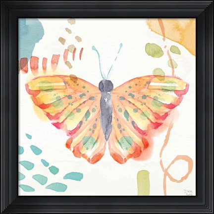 Framed Winged Whisper V Print