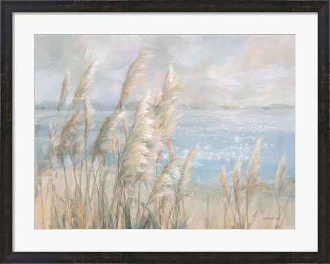 Framed Seaside Pampas Grass Print