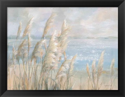 Framed Seaside Pampas Grass Print