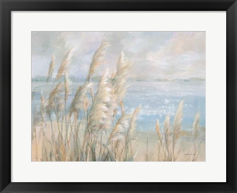 Framed Seaside Pampas Grass Print