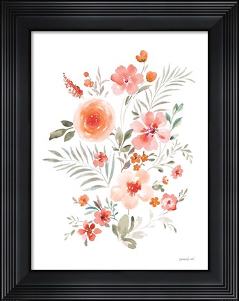 Framed Floral Serenade IV Print
