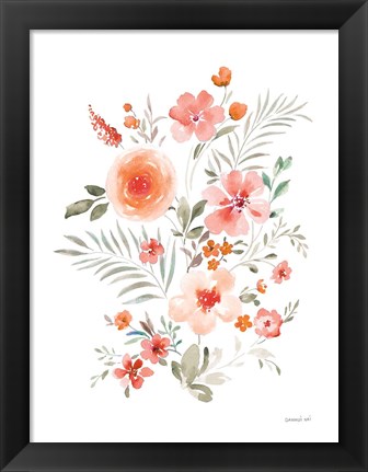 Framed Floral Serenade IV Print