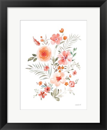 Framed Floral Serenade IV Print