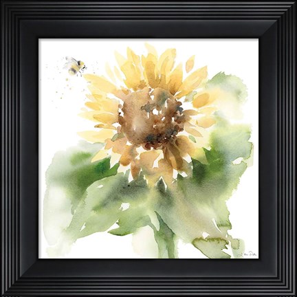 Framed Sunflower Meadow III Print