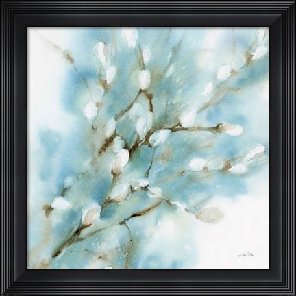 Framed Pussy Willows Square Print