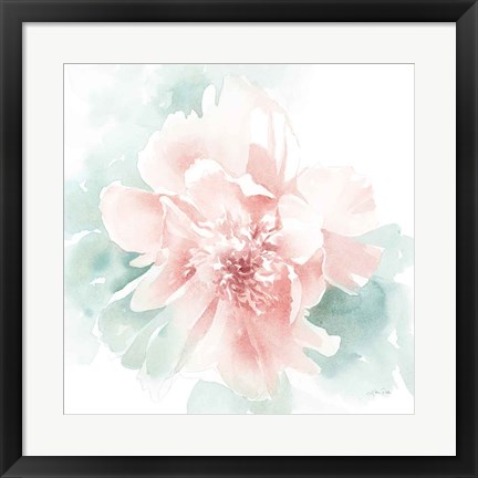 Framed Poetic Blooming II Pink Print