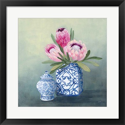 Framed Protea Chinoiserie II Print