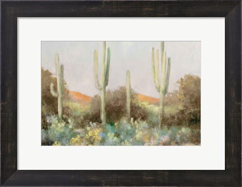 Framed Sunrise Desert III Neutral Print