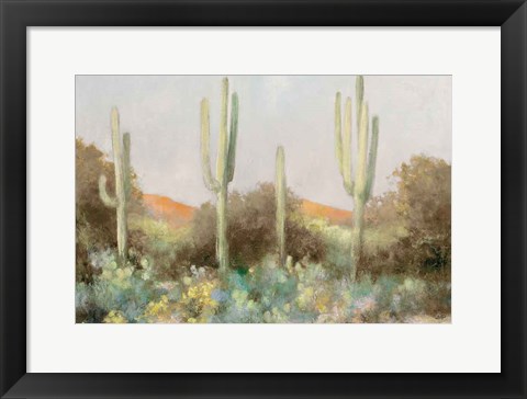 Framed Sunrise Desert III Neutral Print