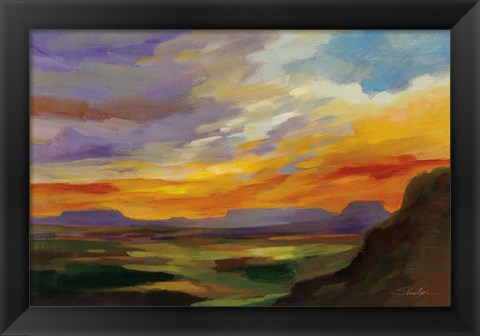 Framed Sonoran Desert Sunset Print