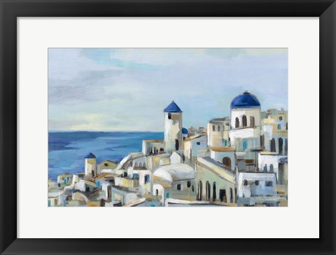 Framed Santorini View I Print