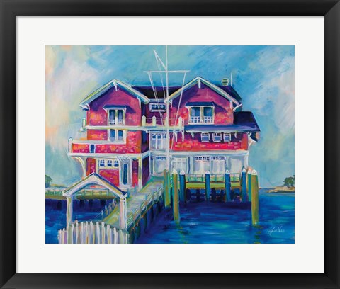 Framed Watch Hill Yacht Club Print