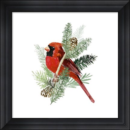 Framed Winter Visitor IV Print