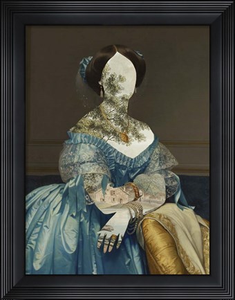 Framed Royal Collage I Print
