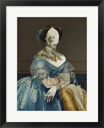 Framed Royal Collage I Print