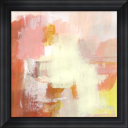 Framed Yellow and Blush III Print