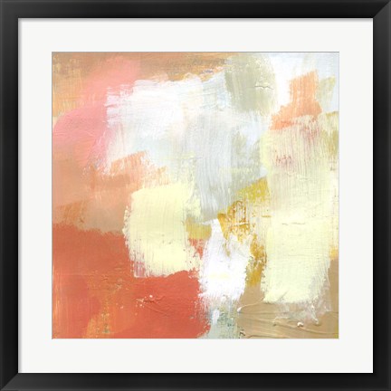 Framed Yellow and Blush IV Print