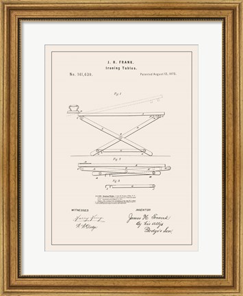 Framed Laundry Patent IV Print