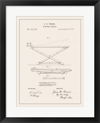 Framed Laundry Patent IV Print