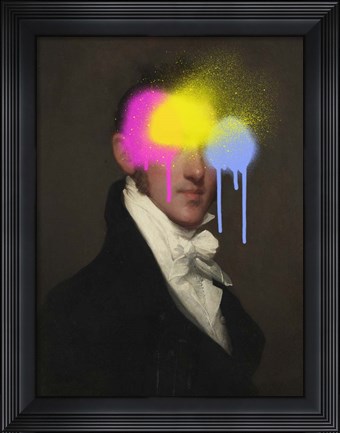 Framed Concealed Portrait I Print