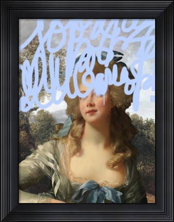 Framed Concealed Portrait III Print