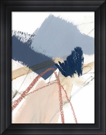 Framed Blue Shuffle I Print